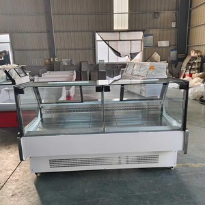 Réfrigérateur commercial à refroidissement par air <span class=keywords><strong>de</strong></span> 2,9 m, réfrigérateur numérique à température unique, vitrine pour la viande fraîche et le poisson, réfrigérateur/vitrine pour boucheries - Product Image 5