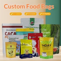 Sac d'emballage pour aliments pour chiens en aluminium semi-transparent imprimé en héliogravure, scellé sur huit côtés, autoportant et auto-scellant, motif Yin-Yang