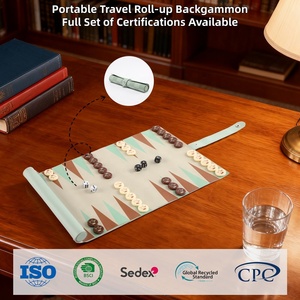 Scacchiera 2-in-1 per Adolescenti e Adulti, Sviluppo dell'Intelligenza Educativa, Ecologica, Pieghevole, Impermeabile, Fatta a Mano, Logo Personalizzato - Product Image 4