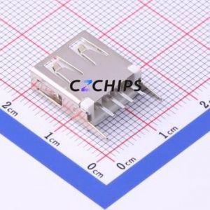 USB-256-BRWH137 USB Connector Through hole Component (THT) Connector Type-A USB 2.0 Female Through Hole - Product Image 2