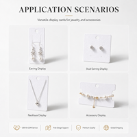 Carte de présentation personnalisée pour bijoux : Carte d'emballage pour boucles d'oreilles et colliers, idéale pour les collections de bijoux