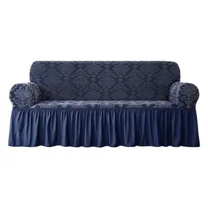 Customized supplier home textile online shopping polyester spandex sitter sofa covers