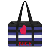 Panier de courses pliable personnalisé avec motif arc-en-ciel gay, pour rassemblements communautaires, cadeau sur le thème de la fierté et courses quotidiennes
