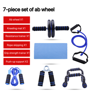 Multi-Functional Abdominal Muscle <b>Wheel</b> Set Healthy for <b>Wheels</b> Push-Up Training Seven-Piece Fitness Equipment JW-1125 - Product Image 6
