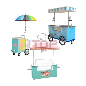 Standard Mobile Hotdog Food Trucks Mobile Ice Cream New Style Mobile Fast Food Truck New Design Ice Cream Solar Bike