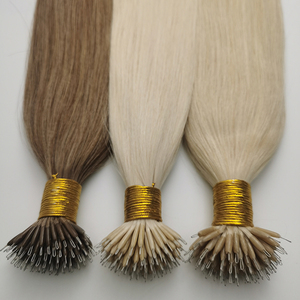 Extensiones de cabello humano Remy virgen Nano Tip de 16-24 pulgadas para mujeres Keratin Micro Loop Extensiones de cabello humano de alta calidad - Product Image 5