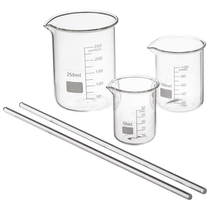 Vaso Graduado de Vidrio Borosilicato de 25 ml, Recipiente de Medición para Laboratorio - Product Image 3
