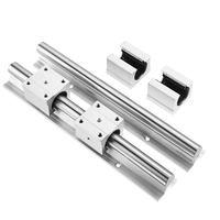Riel Guía Lineal Redondo de Aluminio SBR12 SBR16 SBR20 SBR25 de 1000mm de Venta Caliente, Bloque Deslizante Lineal con Rodamiento, Rieles Lineales