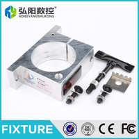 Hongyang - Pince réglable argentée de 80 mm de diamètre, support réglable simple/multi-couches de 80 mm pour broches rondes