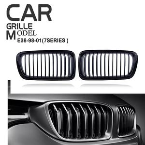 Pour BMW <span class=keywords><strong>E38</strong></span> 740i 740iL 750iL 4DR pare-chocs avant radiateur <span class=keywords><strong>calandre</strong></span> noir brillant - Product Image 6