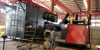 Machine de moulage rotatif pour plastiques thermoplastiques à bras de type navette
