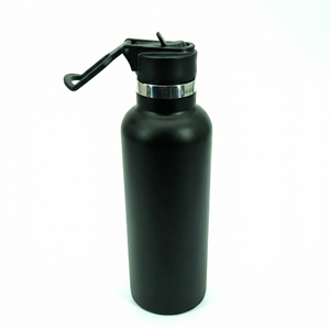 Bouteille d'eau isotherme élégante en acier inoxydable avec couvercle à charnière breveté, 22 oz, anti-fuite, gourde de voyage portable, cadeau promotionnel - Product Image 5