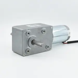 Reversible 83*58mm right angle gearbox 12 v 24 volt 12v 24v 6 volt 36v 100kg 50kgcm low rpm 40 rpm 50rpm 40w dc worm gear motor