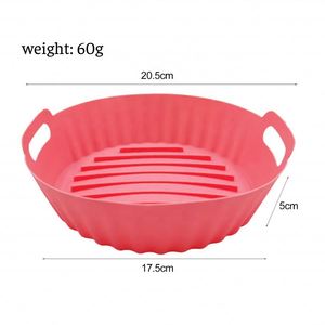 Tapis de cuisson en silicone souple et écologique pour friteuse à air, panier de cuisson réutilisable antiadhésif résistant à la chaleur - Product Image 3