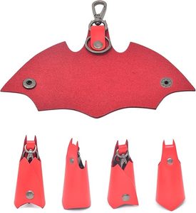 Article Tendance : Porte-clés Chauve-souris en Cuir, Étui Housse pour Clés, Porte-clés en Cuir PU Tendance pour Clés de Voiture, Cadeaux pour Hommes, Halloween, Prêt à Expédier - Product Image 2