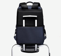 Sac à dos d'affaires pour ordinateur portable en polyester imperméable à la mode, vente chaude, sac à dos intelligent pour ordinateur portable de voyage, port de charge USB