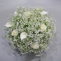 Offre Spéciale : Décoration Florale Réaliste pour Allée de Mariage – Bouquet de Fleurs Artificielles Vertes et Blanches de 70 cm pour Événements de Mariage