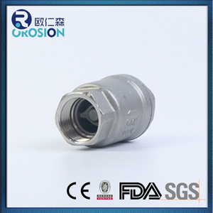 Popular Stainless Steel SS201 H12W-16P Soft Seal Thread Ball <strong>Check</strong> <strong>Valve</strong> Vertical <strong>Check</strong> <strong>Valve</strong> - Product Image 3