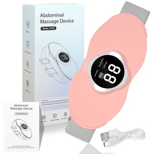 New Cross-border Abdominal Massage <b>Belt</b> Household Electric Plug-In Musical Function Abdominal Waist Hot Compress <b>Red</b> Light - Product Image 4
