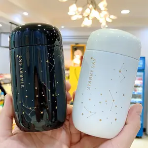 200Ml Creative Mini Thermos แบบพกพาน่ารัก304สแตนเลส Starry Sky น้ำขวดถ้วยสูญญากาศสำหรับเด็กสาวเด็กนักเรียน