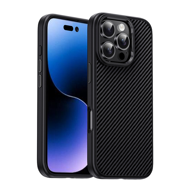 2026 Carbon Fiber Luxury for Mobile Phone Case with Shockproof Magnetic Design UV Painting Magnetic Ring Holder