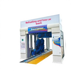 Machine de lavage de voitures sans surveillance intégrée à grande échelle entièrement automatique pour station-service Risen Computer, alimentation AC380V50HZ - Product Image 1