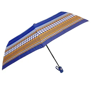 OVIDA印刷パターン鉄管格安卸売傘自動折りたたみカスタマイズ傘