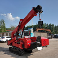 Mini-grue araignée hydraulique sur chenilles avec système LMI et nacelle pour travaux en espace restreint – Approvisionnement direct usine