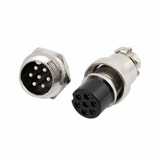 GX20-7 7 Pin Vòng Nữ Cắm Nam Ổ Cắm Thẳng Hàng Không Kết Nối GX20-7 Hàng Không Thông Tư Kết Nối - Product Image 1