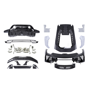 Pare-chocs de voiture, kit carrosserie de style P pour Lamborghini Huracan 610 FRP + fibre de carbone, modification extérieure de la voiture, accessoires de carrosserie - Product Image 4