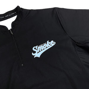 Custom Workout 1/4 Zipper Shorts Sleeve Gym T-<b>shirt</b> Men Jogging Fitness Training Wear Quarter Zip Sports Jacket - Product Image 3