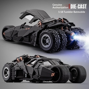 Modellino Auto <span class=keywords><strong>Batmobile</strong></span> in Lega YouLian, Statuetta da Esposizione, Giocattolo Unisex in Scala 1:8, Diecast con Batteria Alcalina AAA, Regalo - Product Image 2