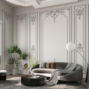 Moulure murale légère et moderne en polyuréthane PU imperméable pour décoration intérieure de villa - Product Image 6