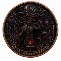 Pièce de monnaie en cuivre pur 999 de 5 oz, série Deep Sea, thème Mythos de Cthulhu en relief, édition collector 3D UV