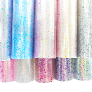 공장 직영 컬러 반짝이 투명 TPU 스트레치 필름 육각 시트 TPU 필름 핸드백 장식 직물 - Product Image 6