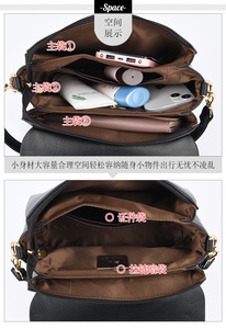 Bolso de Hombro Cruzado de Color Sólido para Mujer, Fabricado por Popular Sac a Main Femme, en Cuero Vegano PU - Product Image 6