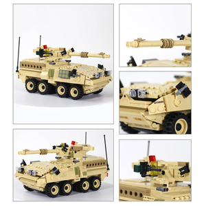 Wange 3513 réservoir M1128 système de pistolet Mobile véhicule de combat blindé enfants assemblage éducatif bloc de construction briques ensemble de jouets - Product Image 6