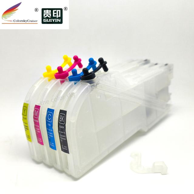 (RCB-LC39H) Refillable Ink Cartridge for Brother DCP-J125 DCP-J315W DCP-J515W MFC-J265W MFC-J410 MFC-J415W MFC-J220 CMYK