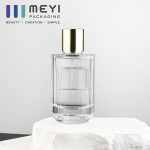 Парфюмерная упаковка с серебристой алюминиевой крышкой, длинная стеклянная бутылка, парфюмерная стеклянная бутылка 20 мл