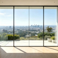 Ventanas Fijas Panorámicas de Vidrio Monolítico de Piso a Techo con Marco Delgado y Rotura de Puente Térmico