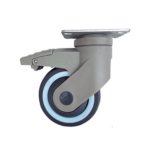 Pengxing Medical Hospital Bed <strong>Trolley</strong> Universal Castor Tpr 3 <strong>4</strong> <strong>5</strong> <strong>Inch</strong> Light Swivel Medical Caster Wheel Hospital Gurney Casters - Product Image 1