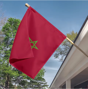 Großhandel 3x5ft 90x150cm Marokko Landesflagge Einlagig 3x5ft 68D 100% Polyester mit 2 Ösen - Product Image 2