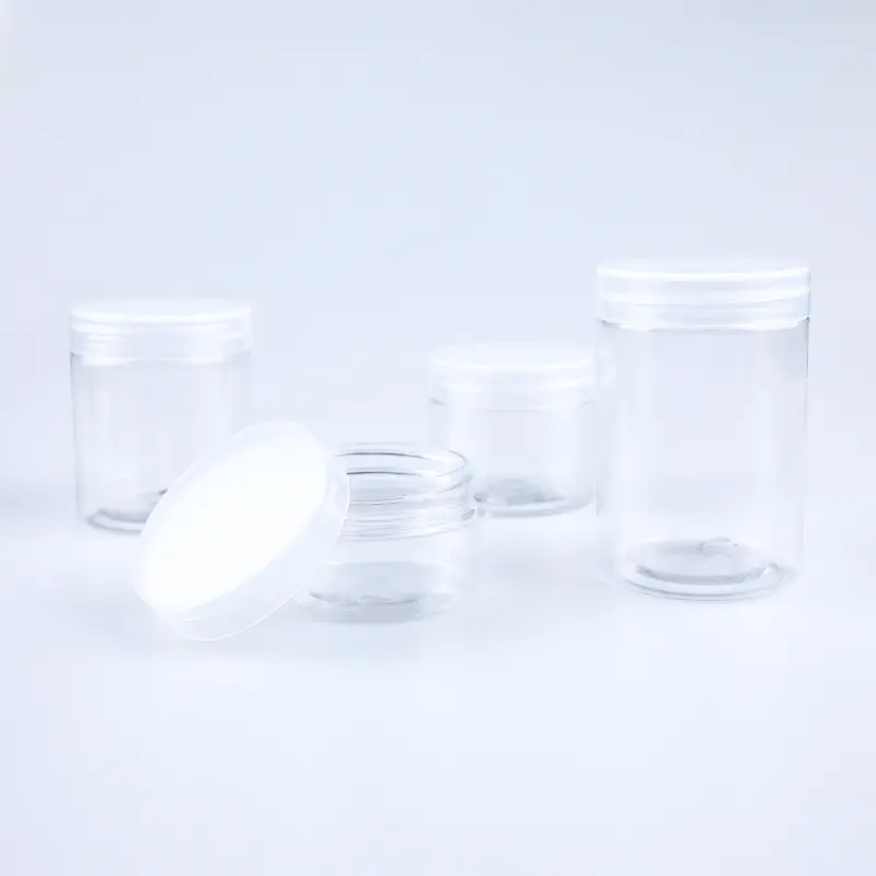 Container nhựa PET Jar 8 oz lọ 2 với nắp 500 ml Rỗng 300ml 200ml mini mật ong thực phẩm 16oz