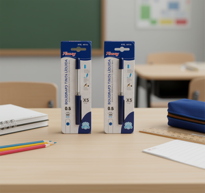 Bolígrafo de Gel Pioney X5 de 0.5 mm, Tinta Líquida Azul Oscuro, Bolígrafo de Escritura para Oficina y Escuela - Product Image 2