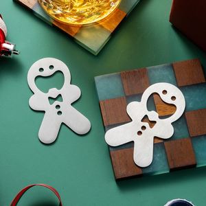 Christmas Gift Cartoon Smiley Opener Cute Doll Beer <b>Bottle</b> Opener Gingerbread Man Metal Opener - Product Image 4