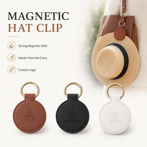 Clip Magnético para Gorra con Logotipo Personalizado, Soporte de Cuero PU para Gorra, para Bolsa de Viaje, Manos Libres, Accesorio Promocional - Product Image 1