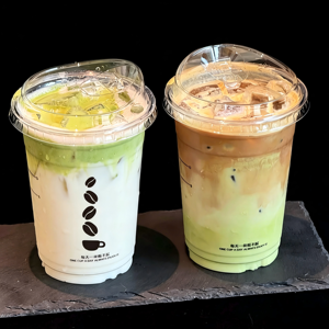 Gobelet en plastique transparent pour boissons froides, café, bière à emporter, smoothies, avec logo personnalisé imprimé, 98 mm, 8 oz, 9 oz, 10 oz, 12 oz, 16 oz, 20 oz, 24 oz - Product Image 3