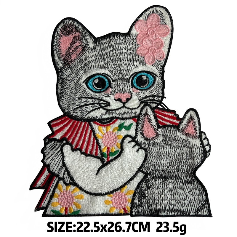Colored cat, no adhesive