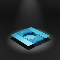 Radiateur en alliage d'aluminium pour éclairage LED de culture, gestion thermique optimisée, extrusion DDR5, 400W, découpe, soudage, anodisé, carré