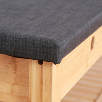 Banc Long en bois personnalisé 3 en 1, Design Signature multifonctionnel, Style Unique avec rangement pour couloir chambre à coucher
